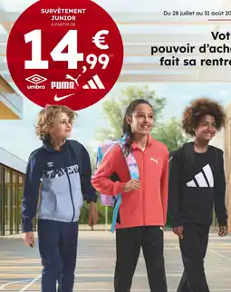 Sport 2000 Survêtement junior offre