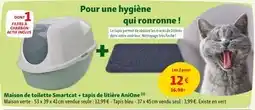 Maxi Zoo Smartcat / AniOne Maison de toilette + tapis de litière offre