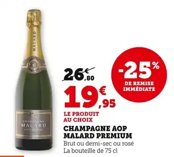 U Express Malard Champagne aop premium offre