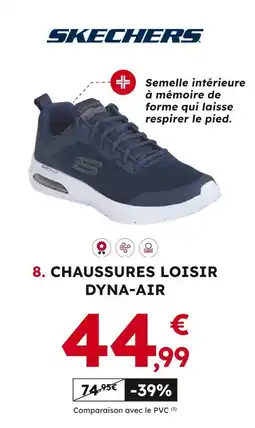 Sport 2000 Skechers Chaussures Loisir Dyna-Air homme offre
