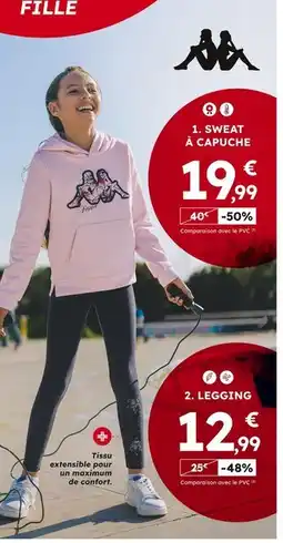 Sport 2000 KAPPA Sweat à capuche offre