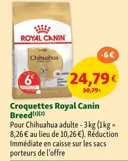 Maxi Zoo Royal Canin Croquettes Breed offre