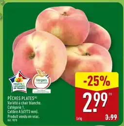 ALDI Pêches plates offre