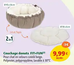 Maxi Zoo FIT+FUN Couchage donuts offre