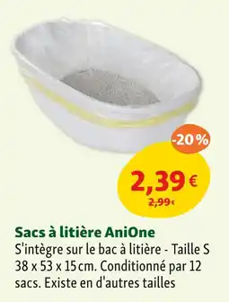 Maxi Zoo AniOne Sacs à litière offre