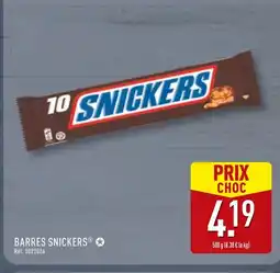 ALDI Snickers BARRES SNICKERS offre