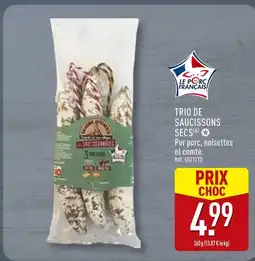 ALDI Le Porc Français Trio de saucissons secs offre