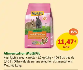 Maxi Zoo MultiFit Alimentation offre