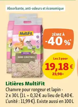 Maxi Zoo MultiFit Litières offre