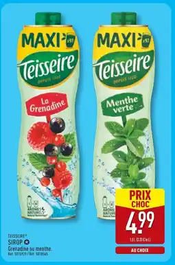 ALDI TEISSEIRE Sirop Grenadine offre