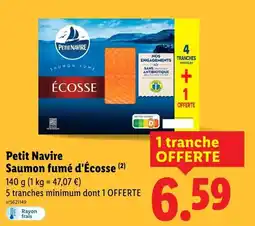 Lidl PETIT NAVIRE Saumon fumé d'Écosse offre