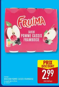 ALDI FRUIMA Boisson Pomme Cassis Framboise offre