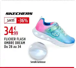 Intersport SKECHERS Flicker flash ombre dream du 28 au 34 offre