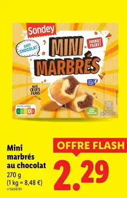 Lidl Sondey Mini marbrés au chocolat offre