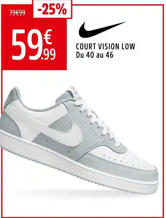 Intersport Nike Court Vision Low offre