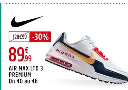 Intersport NIKE Air max ltd 3 premium du 40 au 46 offre