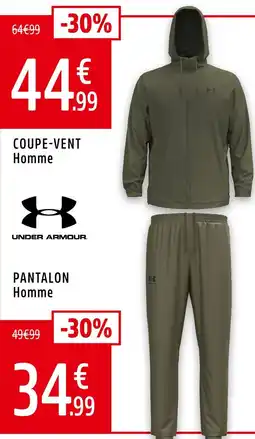 Intersport UNDER ARMOUR Coupe-vent homme offre