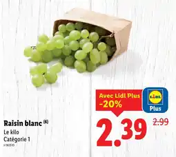 Lidl Raisin blanc offre