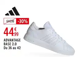 Intersport ADIDAS Advantage base 2.0 du 36 au 42 offre