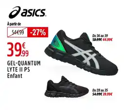 Intersport ASICS Gel-quantum lyte ii ps offre
