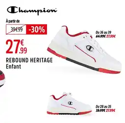 Intersport CHAMPION Rebound heritage enfant offre