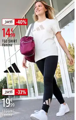 Intersport ADIDAS Tee-shirt femme offre
