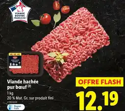Lidl Viande hachée pur bœuf offre
