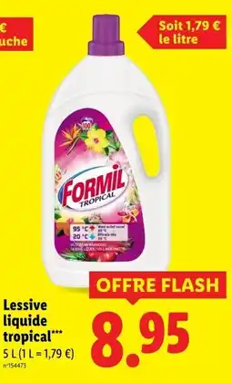 Lidl Formil Lessive liquide tropical offre