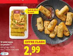 Lidl Vitasia 12 mini nems au poulet offre