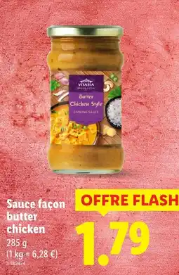 Lidl Vitasia Sauce façon butter chicken offre