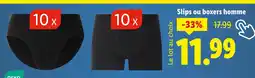 Lidl Slips ou boxers homme offre