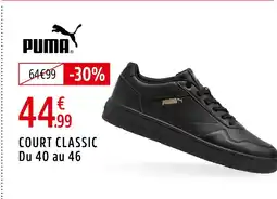 Intersport PUMA Court classic du 40 au 46 offre