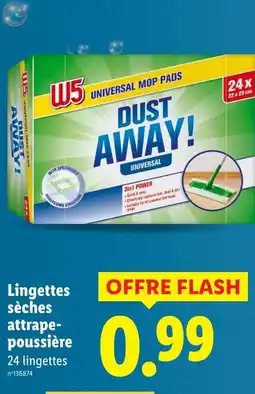 Lidl W5 Lingettes sèches attrape-poussière offre