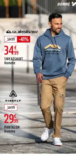 Intersport QUIKSILVER Sweatshirt offre