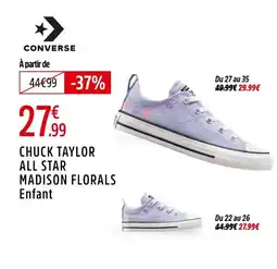 Intersport CONVERSE Chuck taylor all star madison florals offre