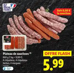 Lidl Plateau de saucisses offre