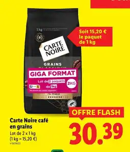 Lidl Carte Noire Café en grains offre
