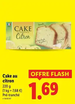 Lidl Cake aux écorces de citron offre