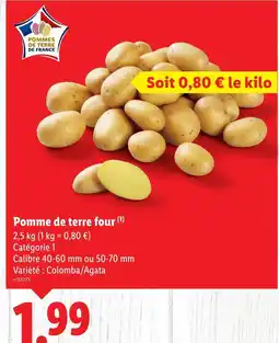 Lidl Pomme de terre four offre