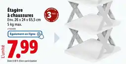 Lidl Livarno Étagère à chaussures offre