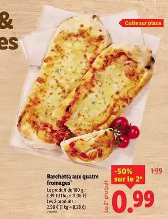 Lidl Barchetta aux quatre fromages offre