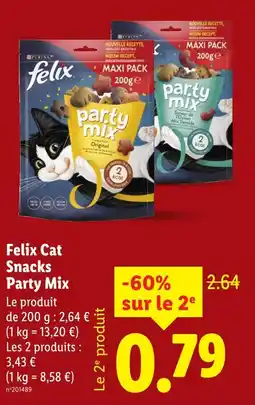 Lidl Felix Cat Snacks Party Mix offre