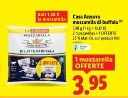 Lidl Casa Azzurra mozzarella di buffala offre