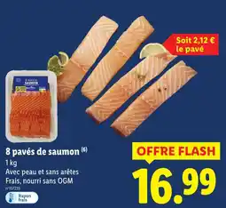 Lidl 8 pavés de saumon offre