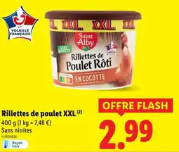 Lidl SAINT ALBY Rillettes de poulet rôti XXL offre