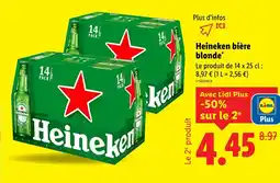 Lidl HEINEKEN Heineken bière blonde offre