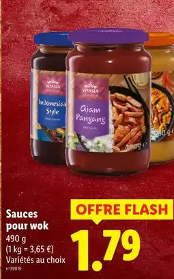 Lidl Vitasia Sauces pour wok offre