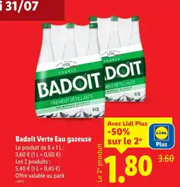 Lidl BADOIT Badoit Verte offre