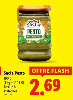 Lidl Sacla Pesto offre