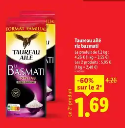 Lidl TAUREAU AILÉ Riz basmati offre